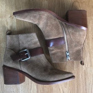 All Saints Suede Booties